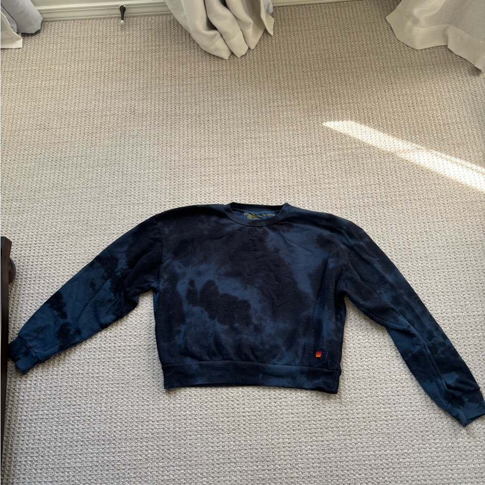 Aviator Nation Dark Tie-Dye Crewneck Sweater